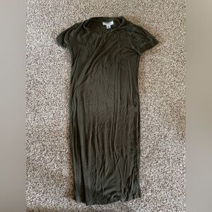 Motherhood Olive Green Maternity Mini Dress